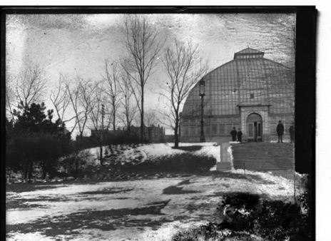 Print from glass plate negative. Chicago, Washington Park and Conservatory